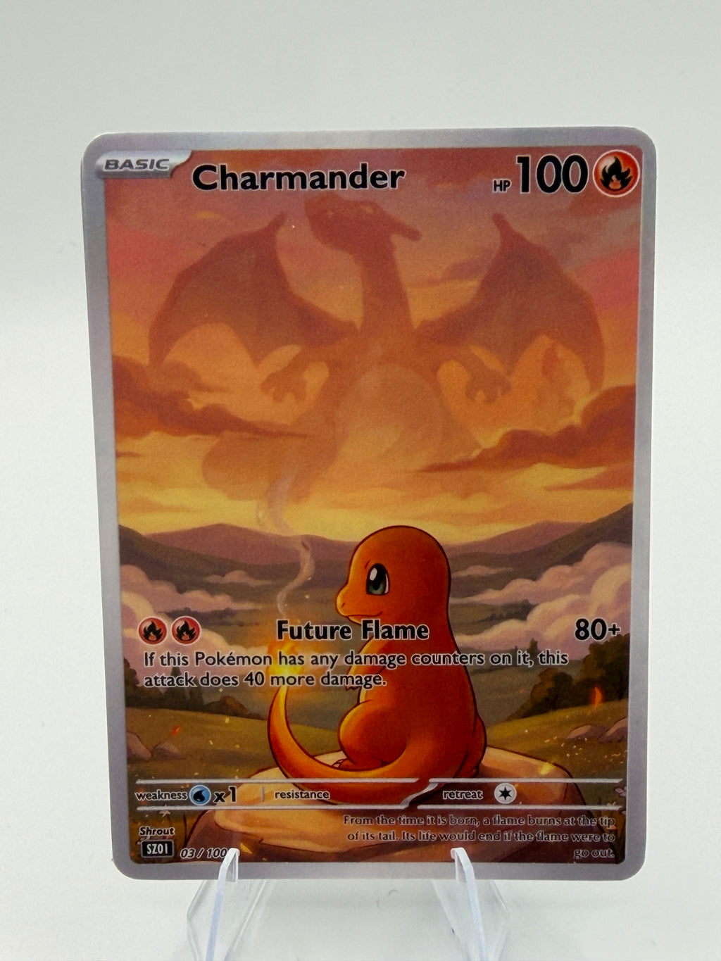 Custom Charmander “Future Flame" Custom Illustration Rare 03/100 SnapZag Fan Art