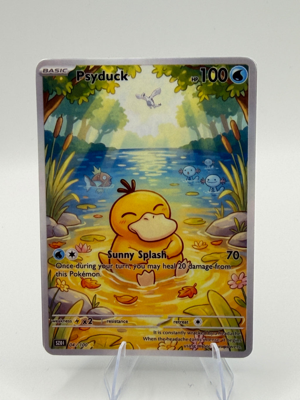 Custom Psyduck "Sunny Splash" Custom Illustration Rare 04/100 SnapZag Fan Art