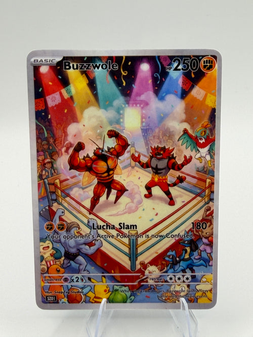 Custom Buzzwole "Lucha Slam" Custom Illustration Rare 09/100 SnapZag Fan Art
