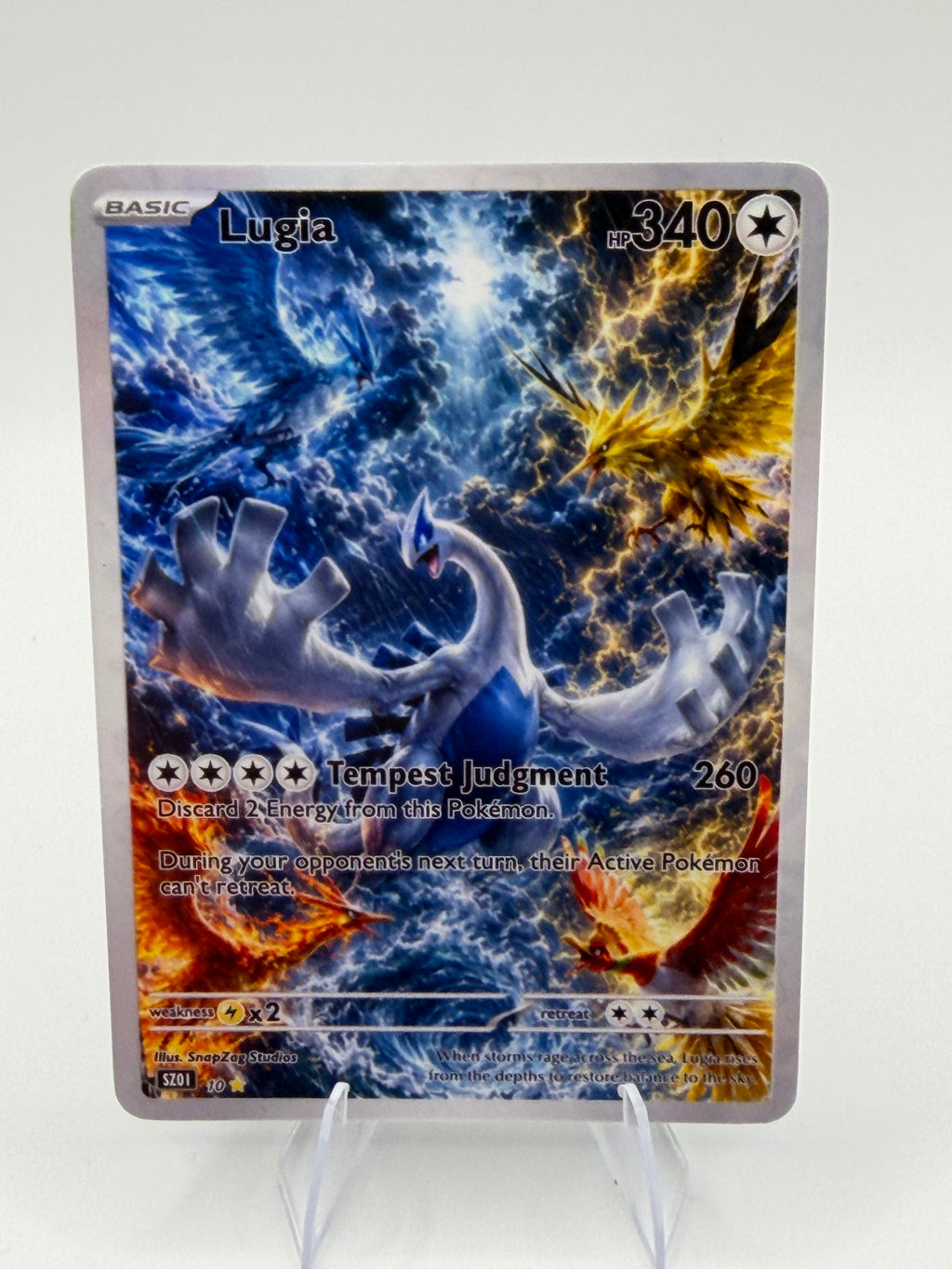 Custom Lugia "Tempest Judgement" Custom Illustration Rare 10/100 SnapZag Fan Art